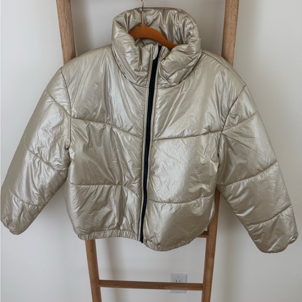 Metallic Puffer Jacket